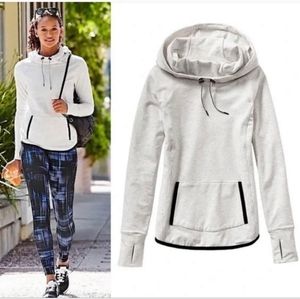 Athleta Sentry Pullover Cowl Neck Hoodie Sweatshirt Medium